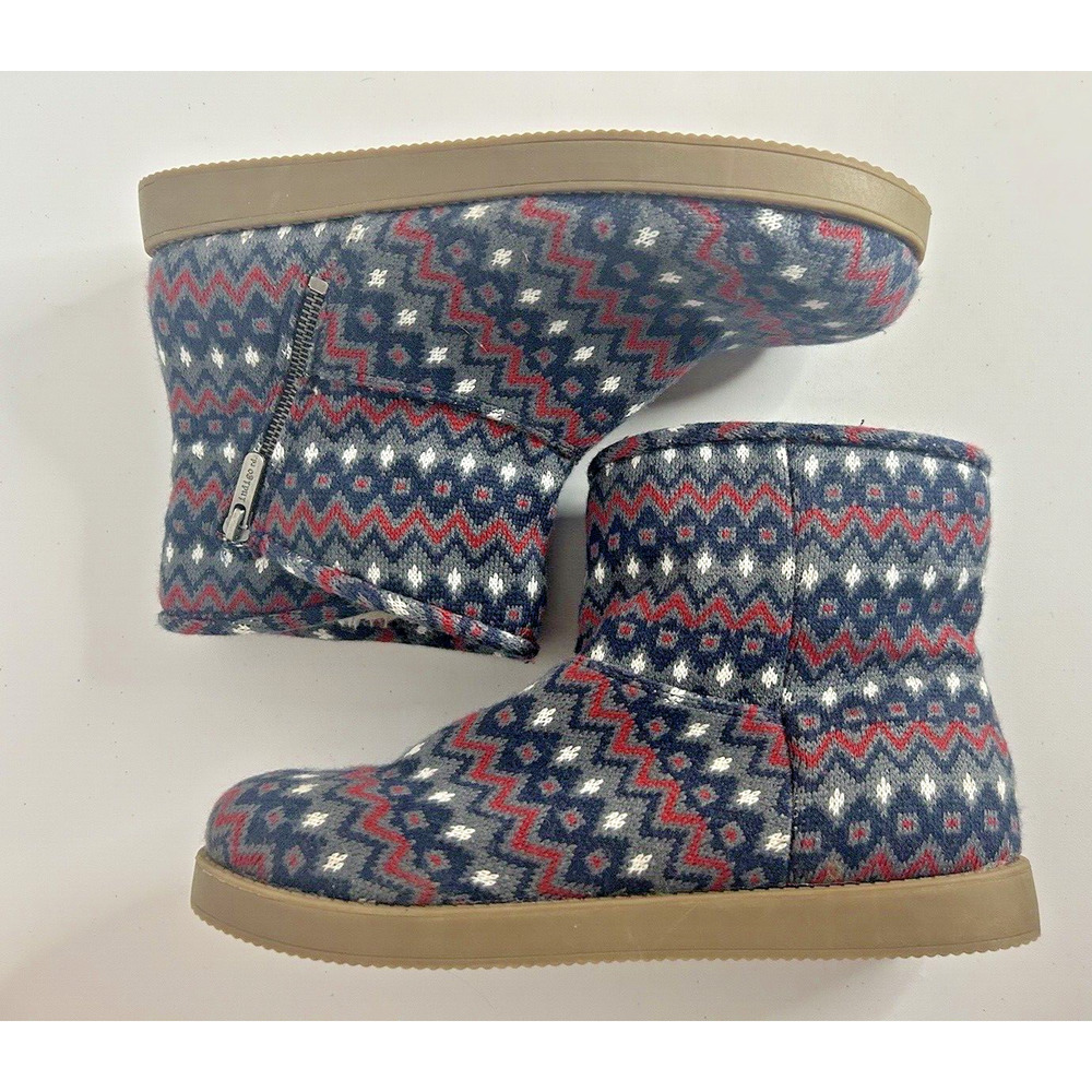 Indigo Rd. Womens Ashley Fabric Closed Toe Knit Faux Fur Boots SZ 11 - Picture 4 of 9